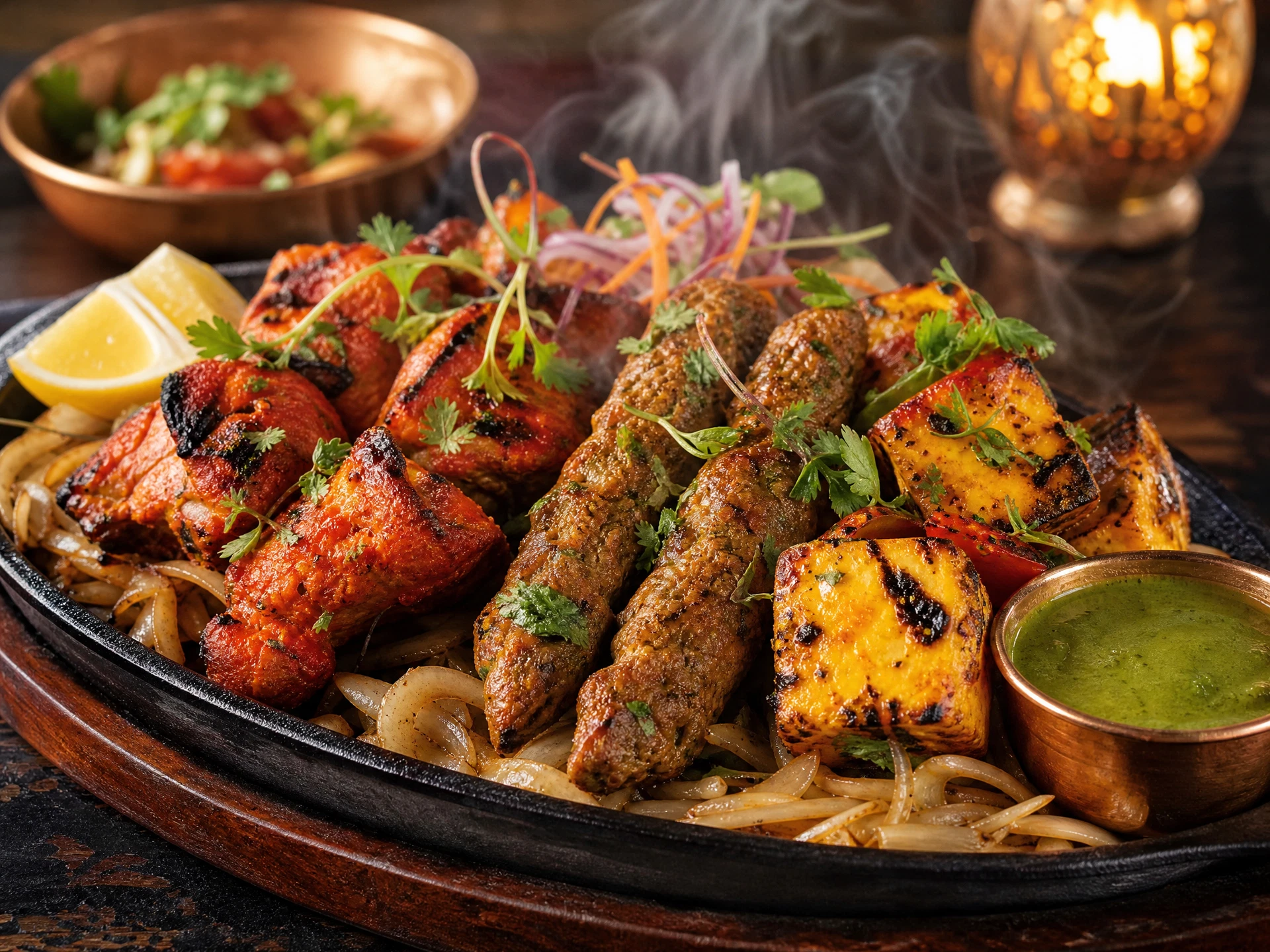 Curry Time Grand Tandoori Sizzler Platter